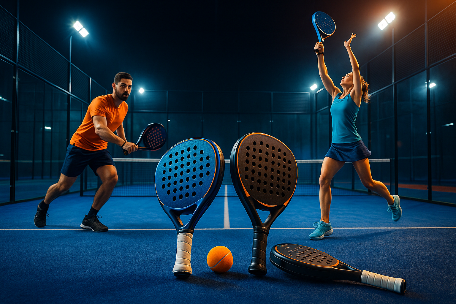 un'immagine da homepage per un sito di padel
